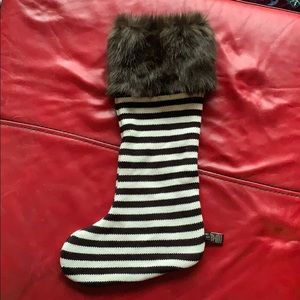 Henri Bendel - Striped Stocking with Faux Fur